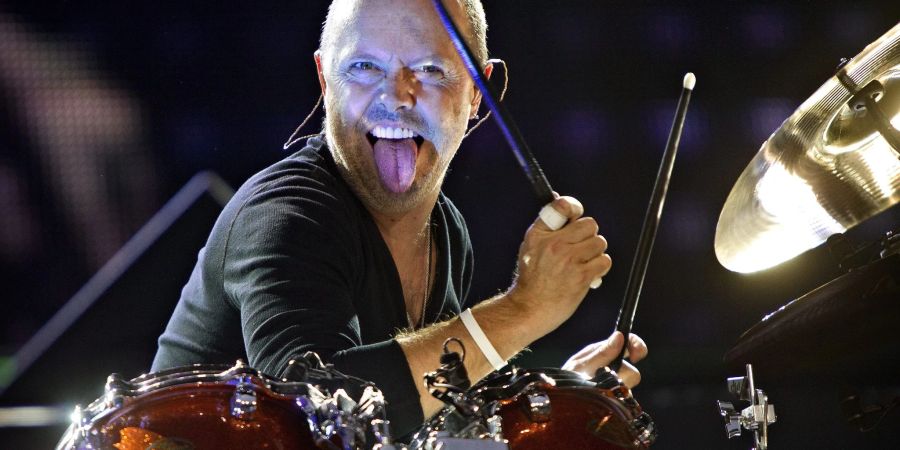 Der Schlagzeuger der Band Metallica: Lars Ulrich.