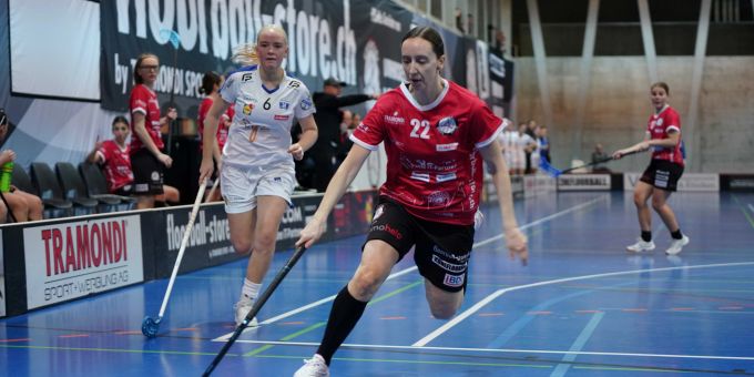 Sandra Wyss zeigte an diesem Wochenende zwei starke Spiele und wurde gegen Zug United zur besten Spielerin gekürt.