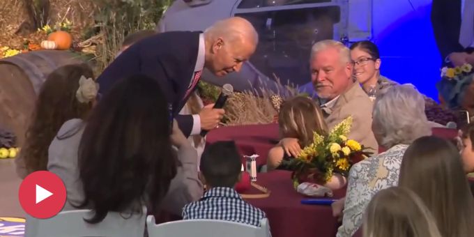 «Creepy»-Auftritt - Biden sagt zu Mädchen (6): «Ich liebe deine Ohren»