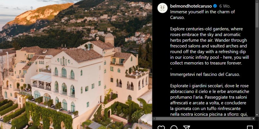 «Belmond Hotel Caruso»