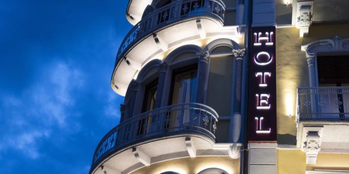 Das Hotel International au Lac in Lugano. Hotel International Lugano