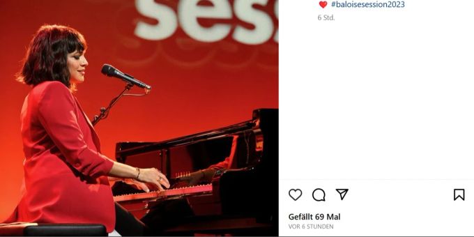 Norah Jones war am Donnerstagabend der Star auf der Baloise Session. baloise session