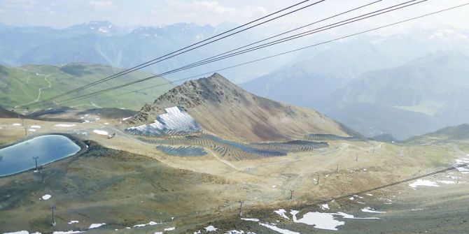 Projektskizze hochalpine Solaranlage Davos