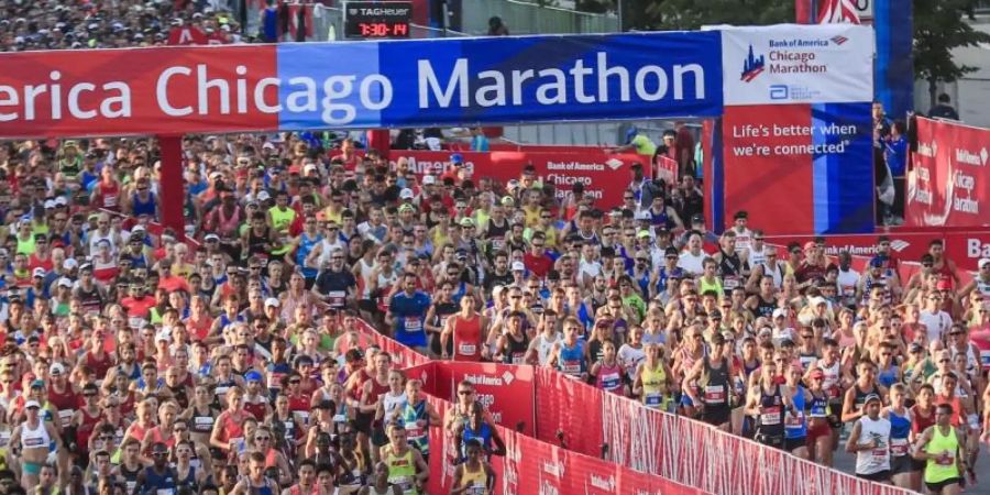 Der Chicago-Marathon fällt 2020 wegen der Corona-Pandemie aus. Foto: Tannen Maury/EPA/dpa