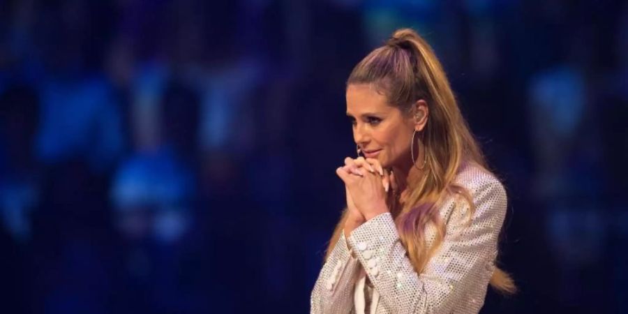 Heidi Klum beim Finale 2017 iin Oberhausen. Foto: picture alliance / Marcel Kusch/dpa