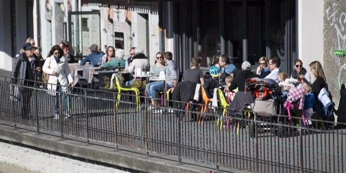 So sieht es am Aarequai in Thun BE normalerweise aus. thun BE