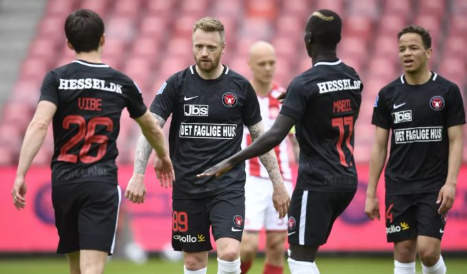 Die Spieler des FC Midtjylland sollen trotz Corona-Krise auf die Unterstützung ihrer Anhänger zählen können. FC Midtjylland