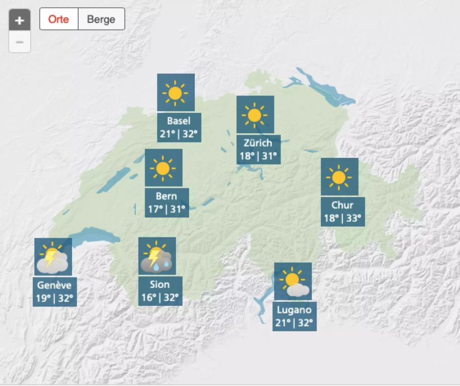 Wetter Dienstag