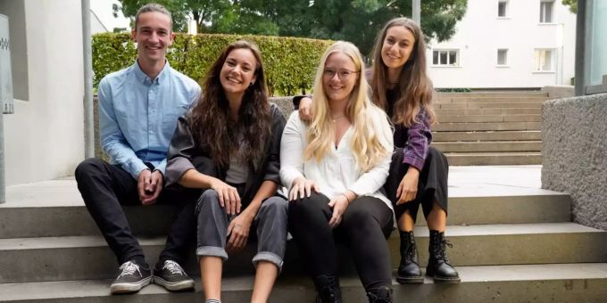 v.l.n.r.: Till Stieger, Sina Stieger, Sarah Willeit, Dania Perrino