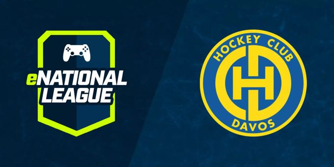 Heute um 19.00 Uhr gehen die Qualifier rund um den HC Davos los. Logo eNationalleague HCDavos
