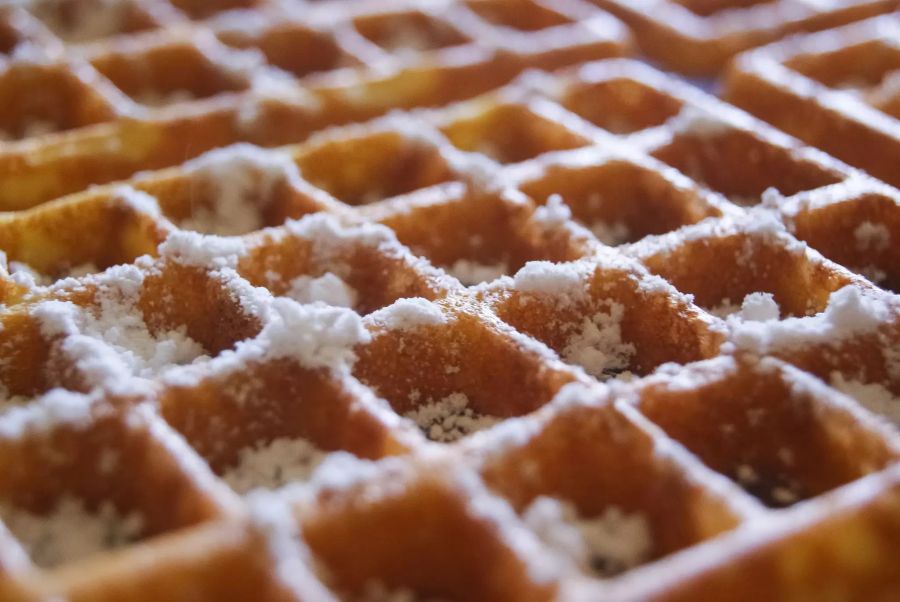 Nahaufnahme Belgische Waffel