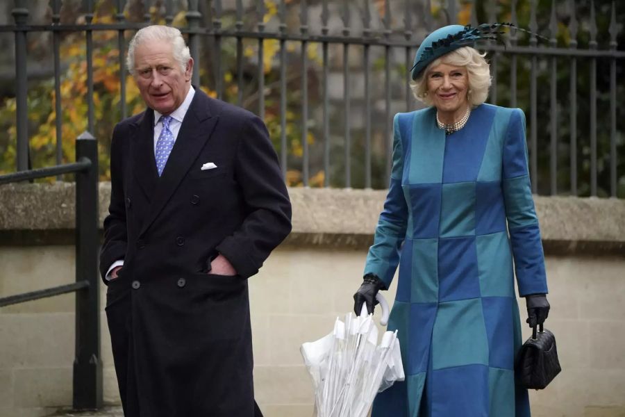 Prinz Charles und Camilla besuchten den Gottesdienst.