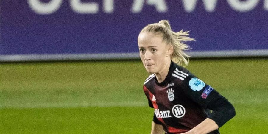 Glänzte mit einem Doppelpack beim 4:0-Sieg der Münchnerinnen gegen BK Häcken aus Schweden. Foto: Matthias Balk/dpa