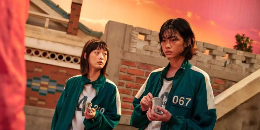 Eine Szene aus der 1. Staffel der Netflix-Serie "The Squid Game". Foto: YOUNGKYU PARK/Netflix/dpa