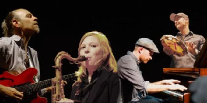 Band: Fabienne Hoerni, sax; Michael Bucher, Gitarre; Thomas Lüscher, keys; Roland Wäger, perc.
