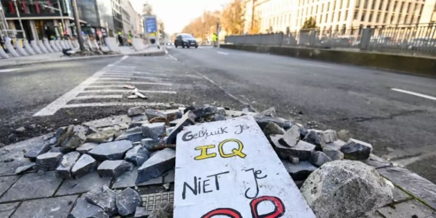 Demonstration gegen Corona-Massnahmen am Sonntag in Belgien