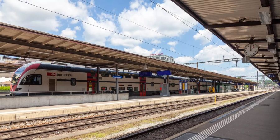 Der Bahnhof der Stadt Schaffhausen.