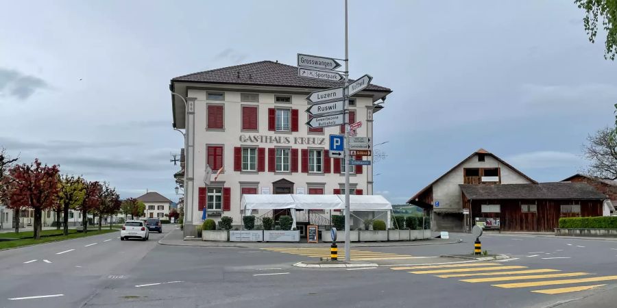 Das Gasthaus Kreuz Buttisholz.