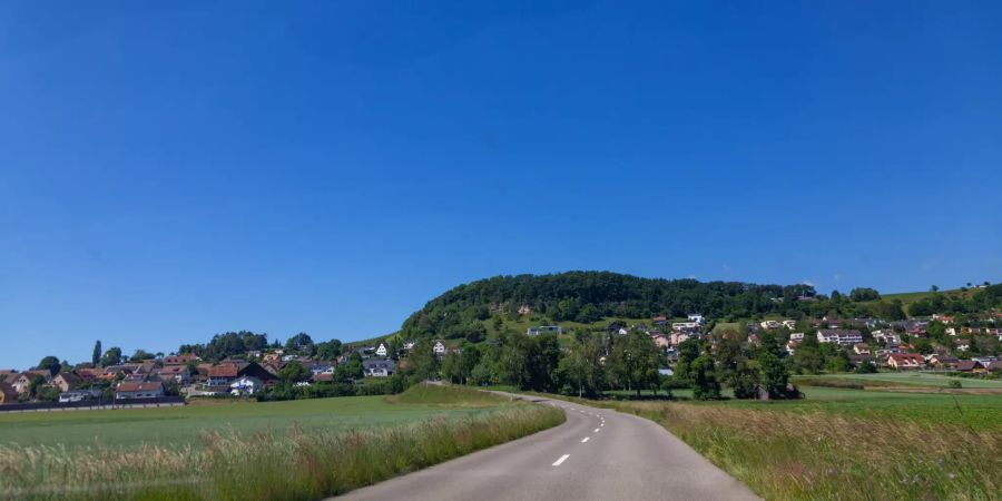 Aussicht über die Gemeinde Thayngen.