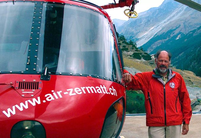Bruno Jelk war jahrelang Bergrettungschef in Zermatt, hier zu sehen 2003. Wallis Lawine