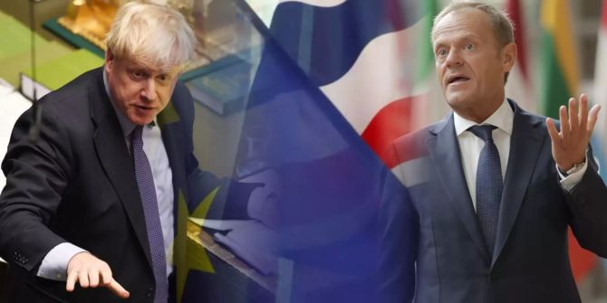 Boris Johnson und Donald Tusk