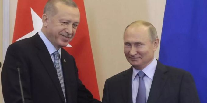 Sind sich einig: Kremlchef Wladimir Putin und der türkische Präsident Recep Tayyip Erdogan. erdogan putin