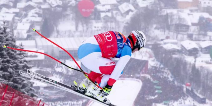 Beat Feuz an der Hausbergkante. Streicht er im Januar die 110'000 Franken für den Sieg ein? Ski alpin