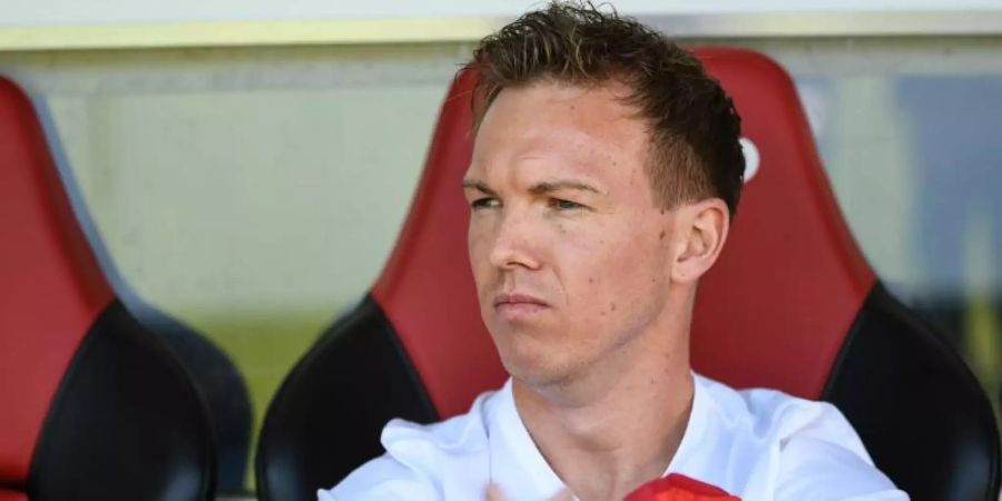 Trainer Julian Nagelsmann steckt mit Leipzig in einer kleinen Krise. Foto: Patrick Seeger/dpa