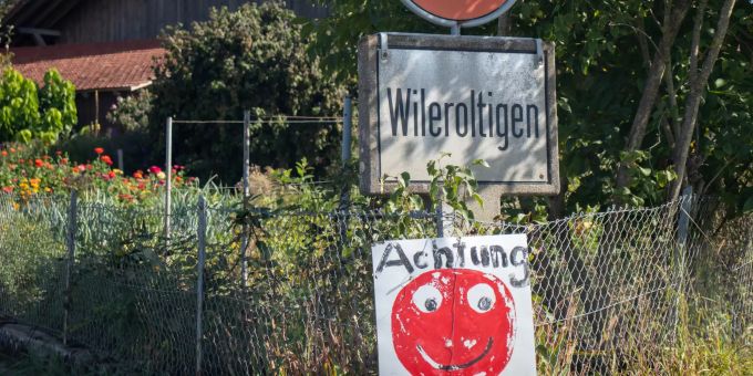 Ortsschild - Wileroltigen Ortsschild - Wileroltigen