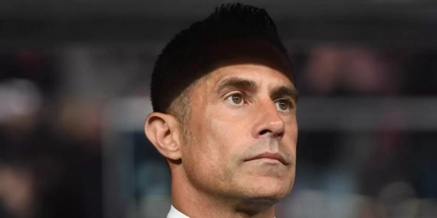 Ist nicht mehr Trainer in Lyon: Sylvinho. Foto: Hendrik Schmidt/dpa-Zentralbild/dpa