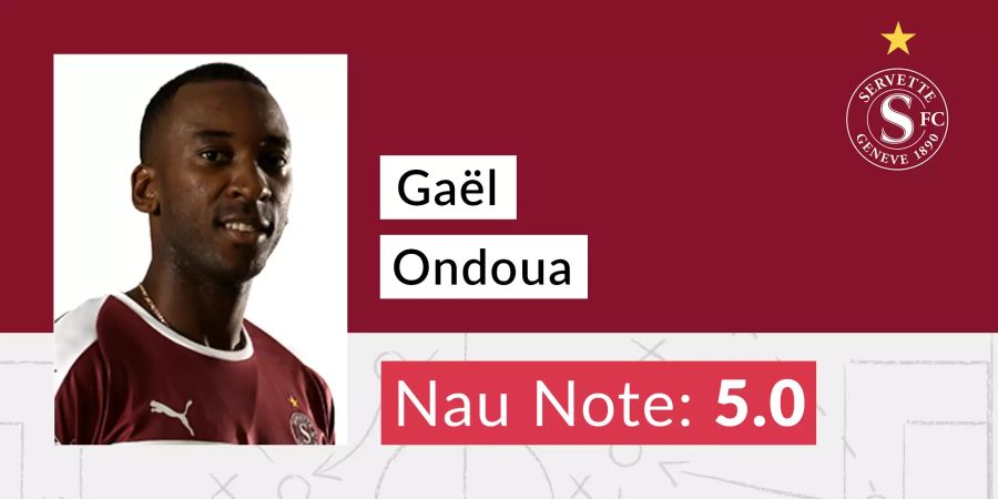 Gaël Ondoua erhält die Nau-Note 5.0.