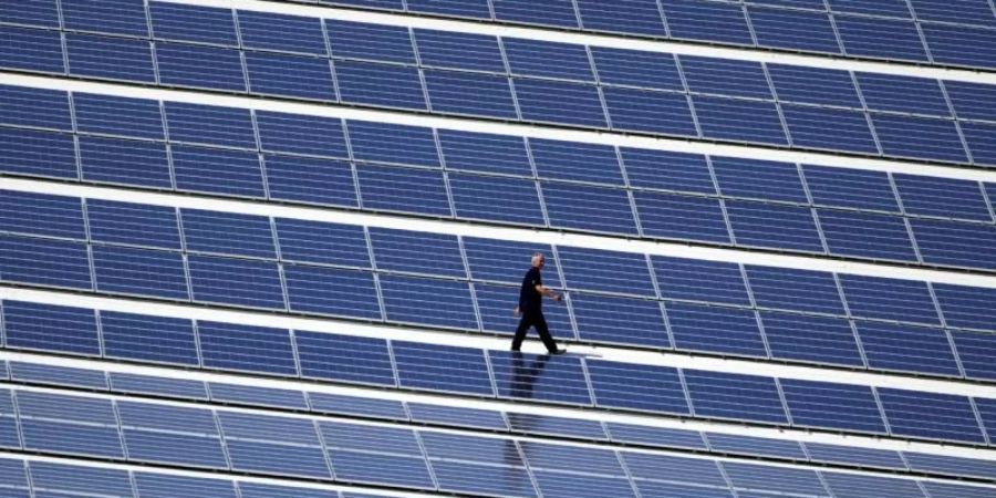 Die grosse Koalition hatte im Zuge ihres Klimaschutzprogramms angekündigt, Solarstrom stärker auszubauen. Foto: Jens Büttner/zb/dpa