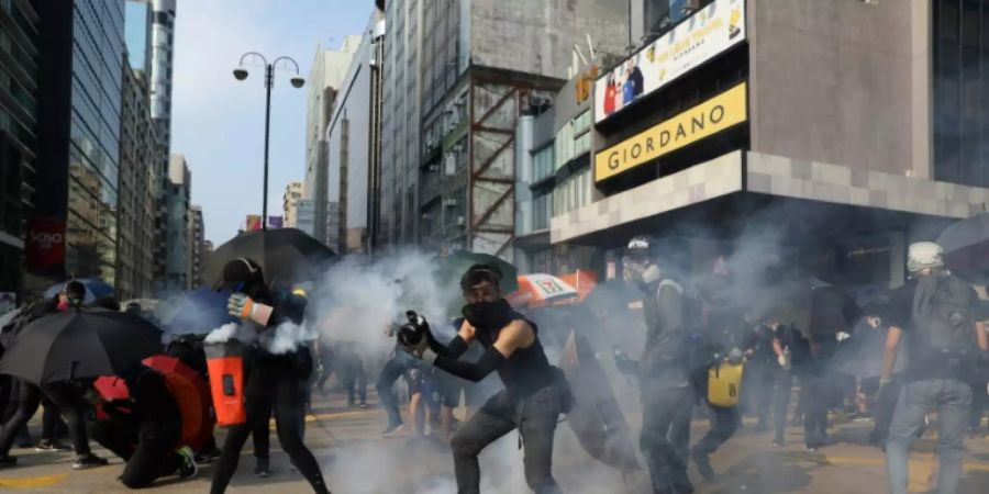 Demonstranten in Hongkong