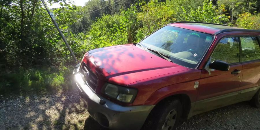 Betrunken auf Waldweg verunfallt