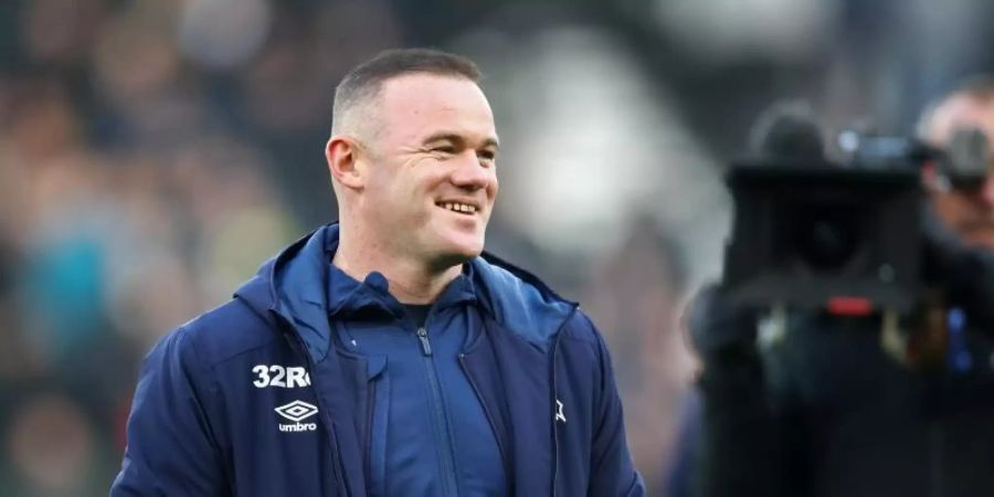 Wayne Rooney wird ab 1. Januar bei Derby County in der zweiten englischen Liga Spieler-Trainer. Foto: Tim Goode/PA Wire/dpa