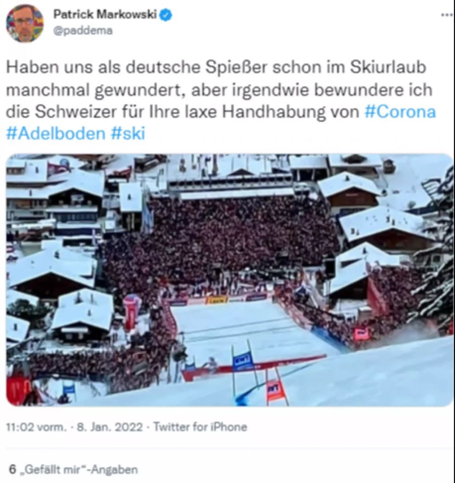 Patrick Markowski bewundert die Schweiz hingegen.