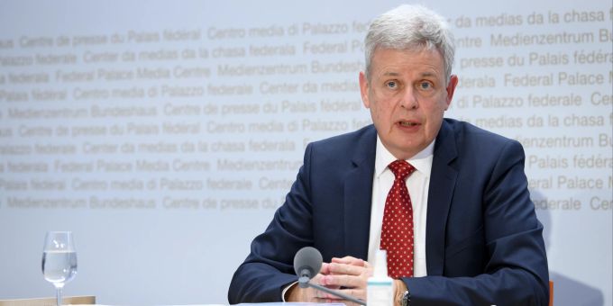 Martin Sonderegger. MK, MEDIENKONFERENZ, PRESSEKONFERENZ, BUNDESRAT,