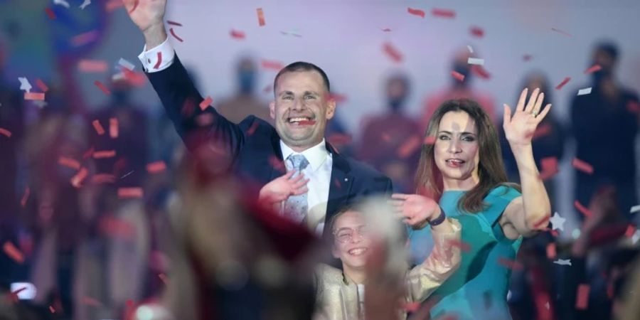 Regierungschef Robert Abela mit seiner Frau Lydia