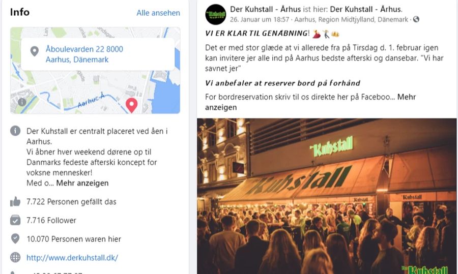 Der Club Der Kuhstall in Aarhus lädt dazu ein, bereits am 1. Februar ausgelassen zu feiern.