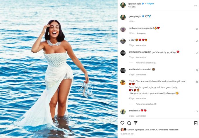 Georgina ist mittlerweile ein gefragtes Model. Ronaldo