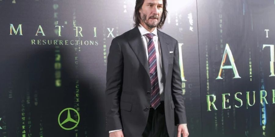 Keanu Reeves bei Premiere von «Matrix Resurrections»