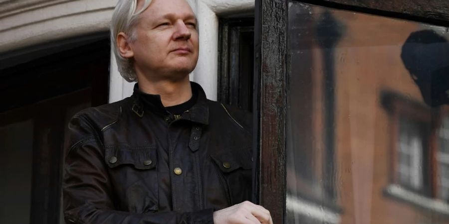 Assange im Jahr 2017 in London