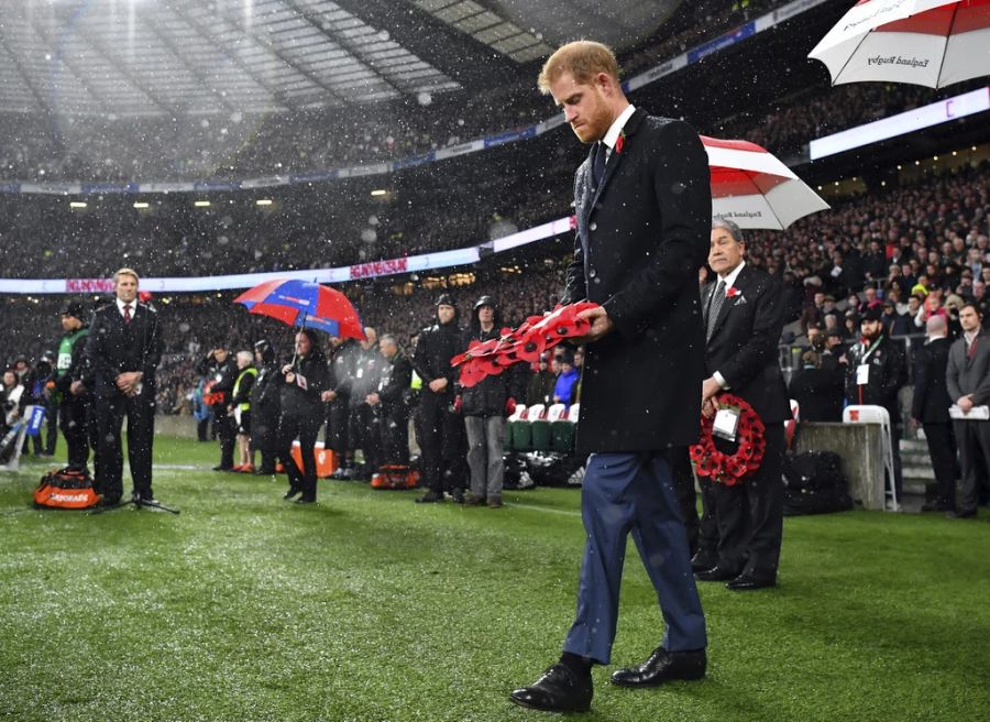 Prinz Harry war seit 2016 Schirmherr der englischen Rugby Football Union.