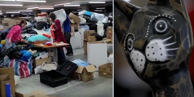 High Heels und Kunst - Freiwillige staunen über unnütze Ukraine-Spenden