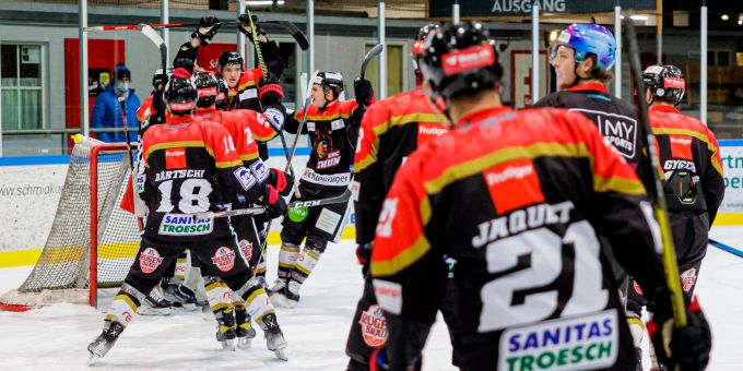 Der EHC Thun durfte letzten Samstag über einen Sieg jubeln. EHC Thun
