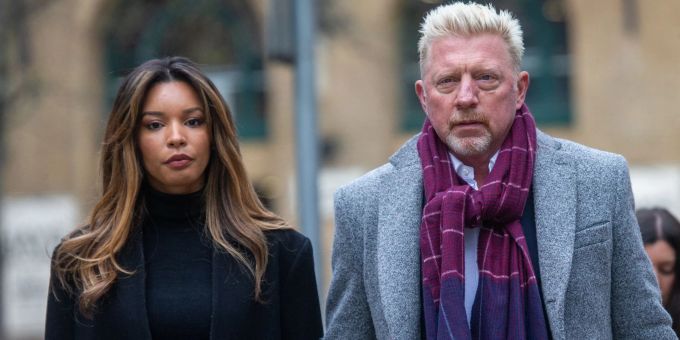 Auf dem Weg zum Gericht: Boris Becker und seine Lebensgefährtin Lilian De Carvalho Monteiro. Auf dem Weg zum Gericht: Boris Becker und seine Lebensgefährtin Lilian De Carvalho Monteiro.