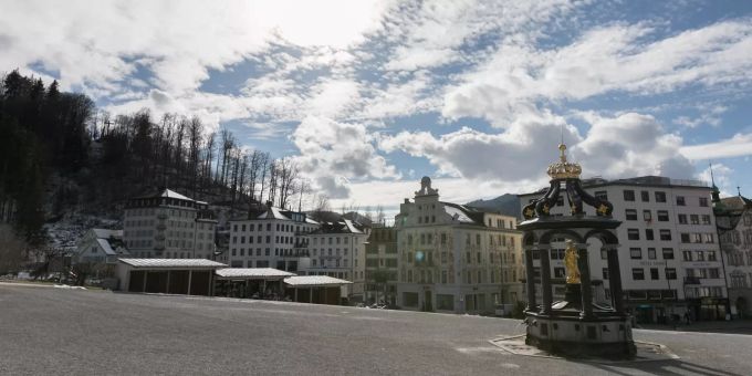 Die Altstadt von Einsiedeln. Die Altstadt von Einsiedeln.