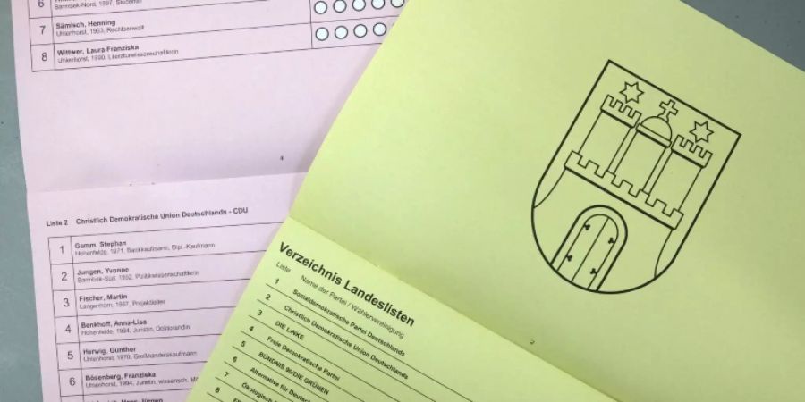 Hamburger Wahlzettel