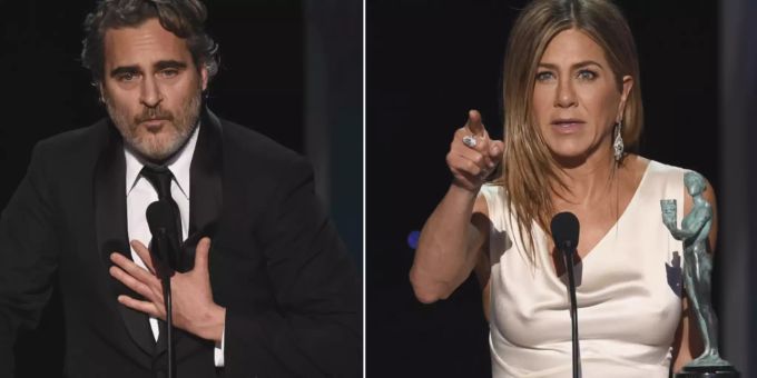 Jennifer Aniston und Joaquin Phoenix hielten Reden zum Klimawandel - jetzt werden die Oscars (fast) Vegi. academy awards