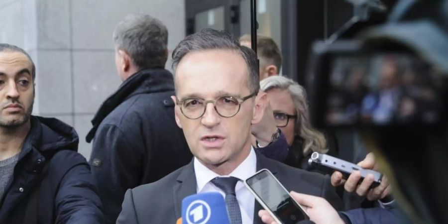 Aussenminister Heiko Maas und seine EU-Amtskollegen kommen in Brüssel zu einem Sondertreffen zusammen, um über die Krisenherde in Nahost und Libyen zu beraten. Foto: Nicolas Landemard/Le Pictorium Agency via ZUMA/dpa